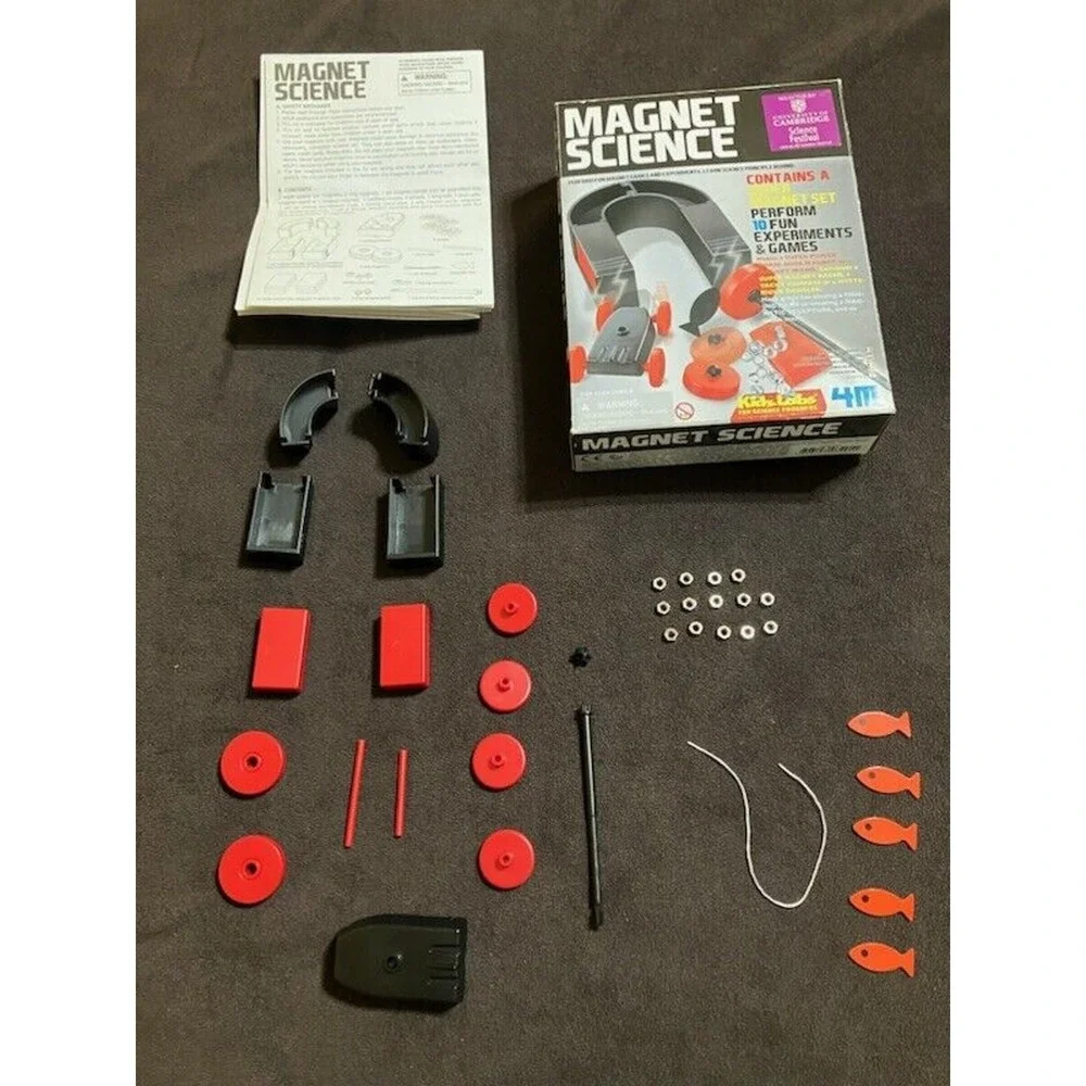 4M Kidz Labs Magnet Science Kit 2 Magnet Books Missing‎ 2 Pieces